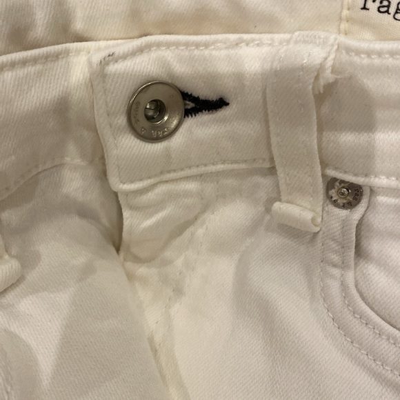 NWT rag & bone Jeans White High-Rise Ankle Skinny Stretchy Retail $250 Size 27 - Picture 11 of 12